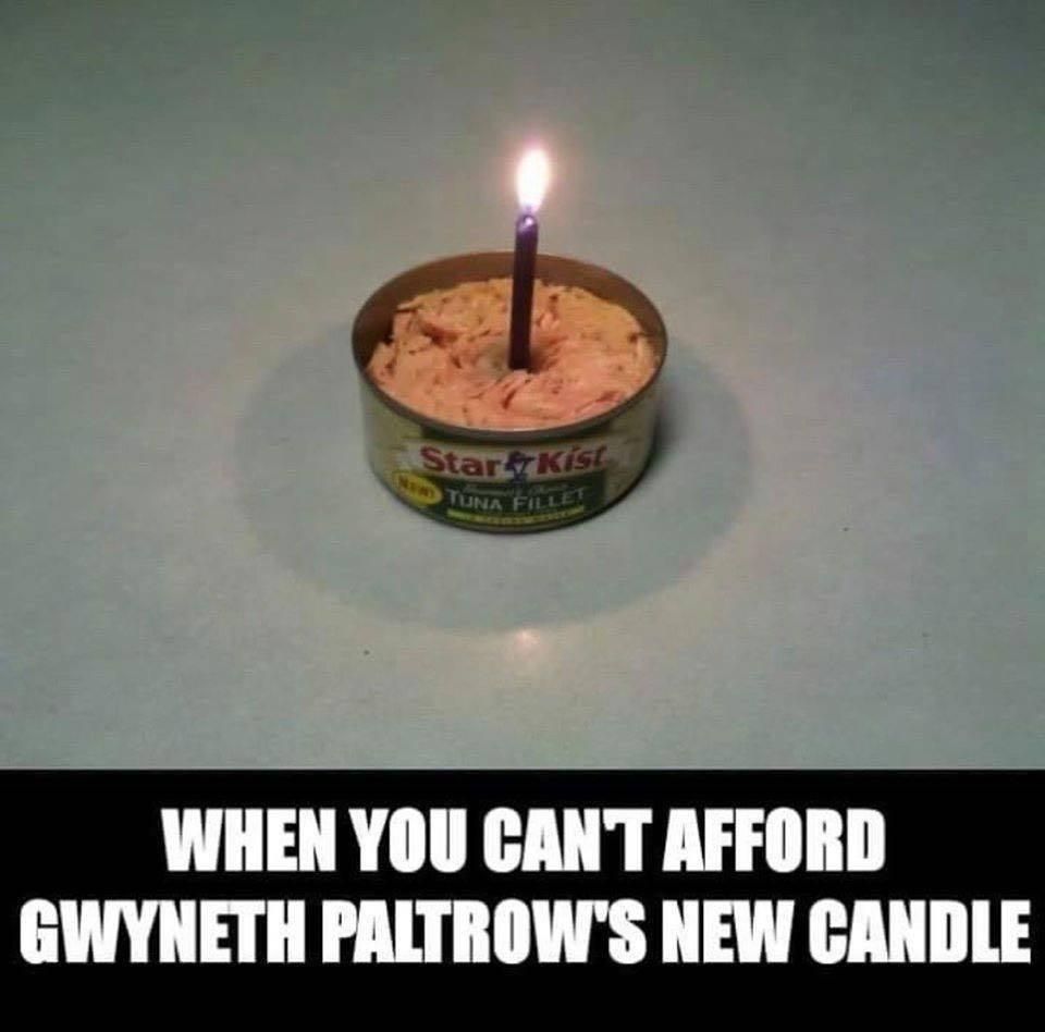 I couldn't afford a Gwyneth Paltrow candle so I had to make do