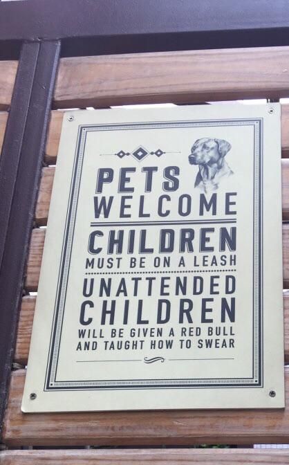 Sign at a restaurant in Bangalore