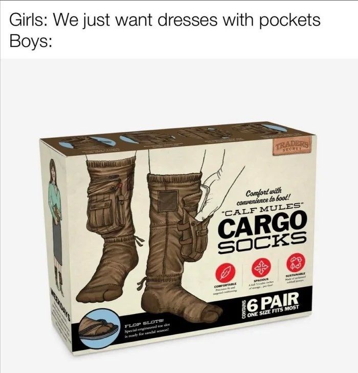 I use them to store extra cargo socks