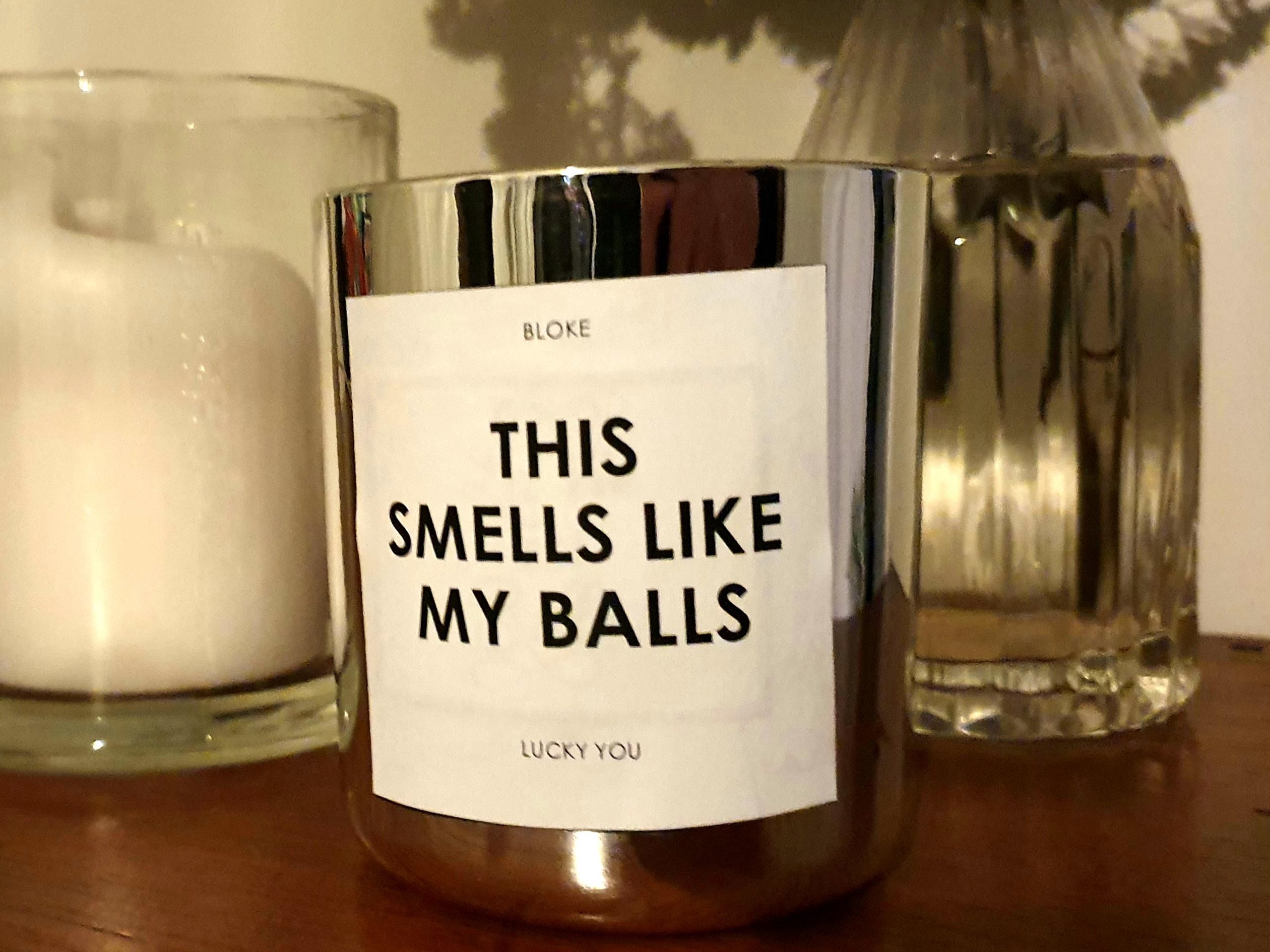 I've re-labeled my wife's fanciest candle.