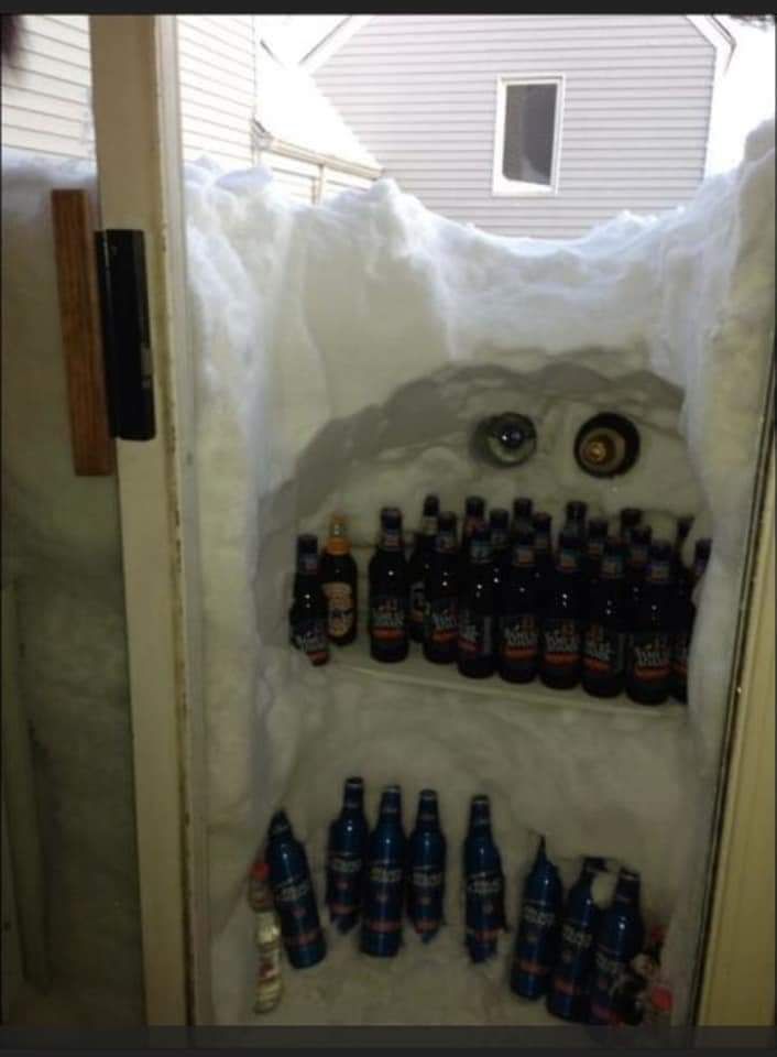 I raise you the door covered with snow drift and give you this...