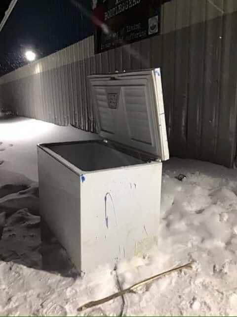 No wonder it’s cold outside, some dumbass left their freezer open
