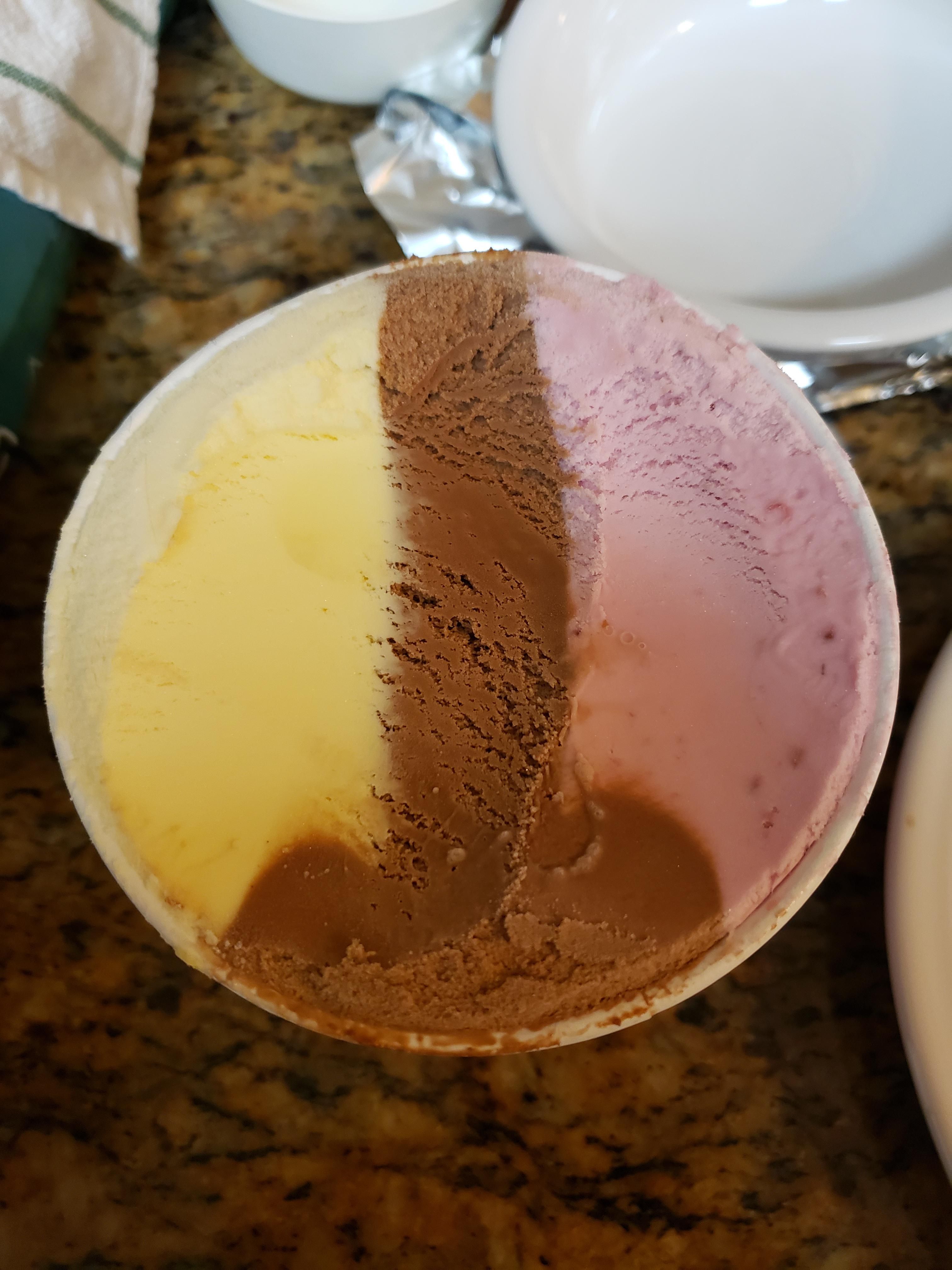 My ice cream was happy to see me