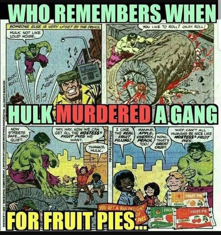 Hulk was Savage about fruit pies