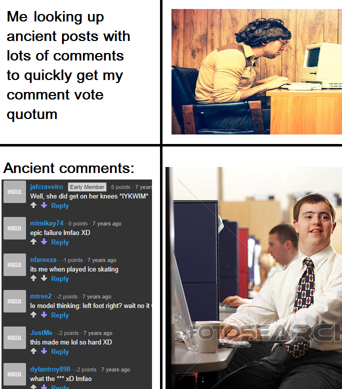 le me lmfao'd so hard