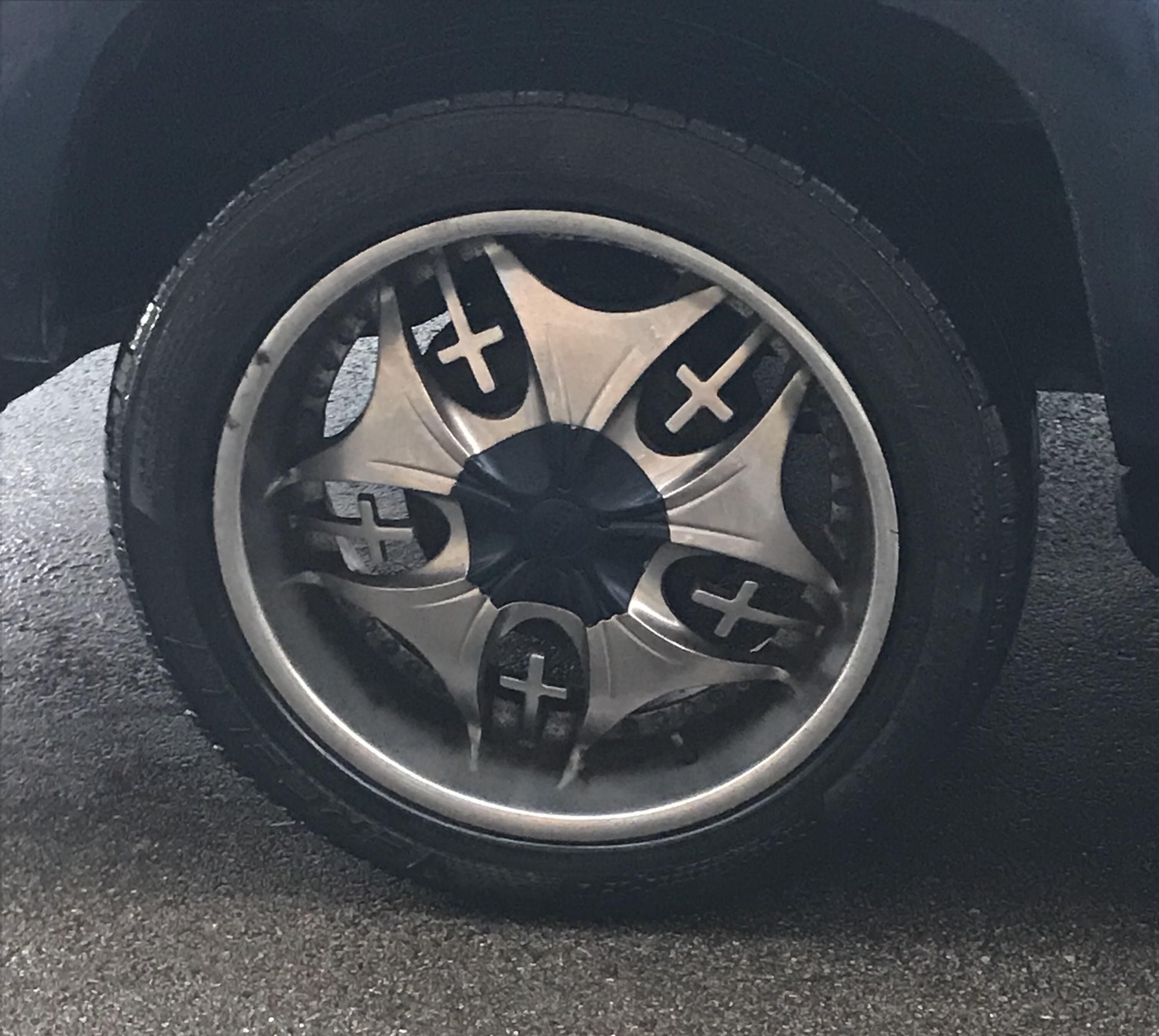 Jesus died for your rims.