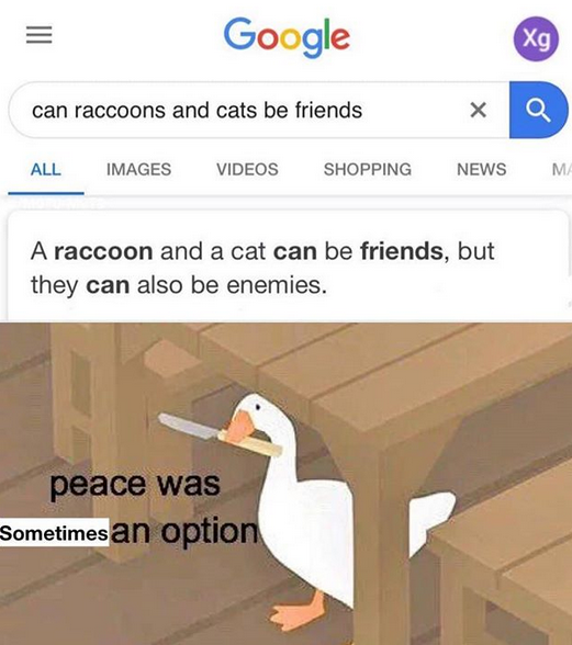 Then again, sometimes not.