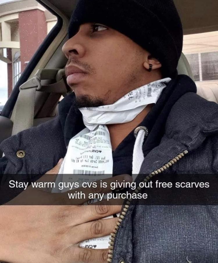 FREE CVS scarves...