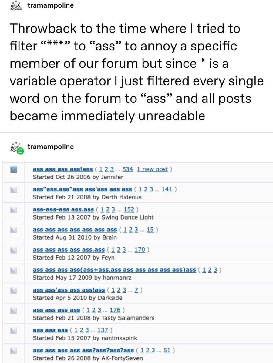 This post is ass