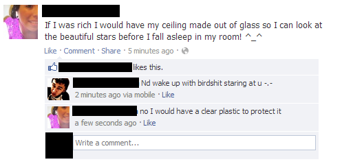 Clear plastic, Genius!