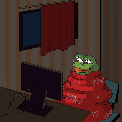 Aww man, its cold again. like + comment "keep me cozy Mr. Pepe" 2 feel warm again
