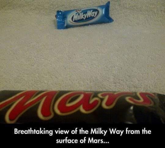 Breathtaking view of the Milky Way from Mars.