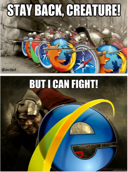 Battle of the browsers.