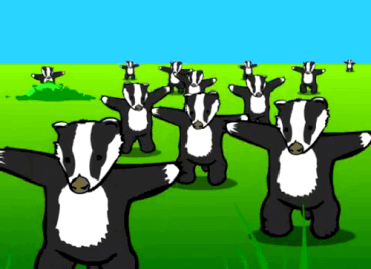 Kicking off February's classes in Memeology 101: "Badger Badger Badger" (est. 2003). See comments.