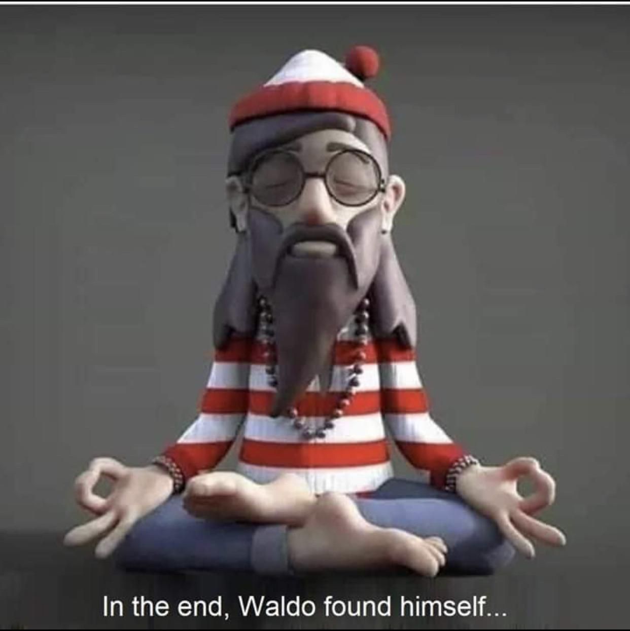 Waldo finally at peace.