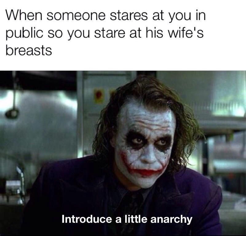As long as you don't stare at his balls