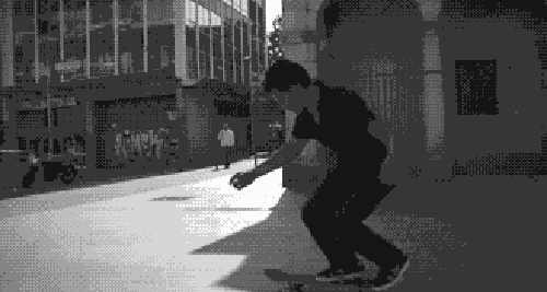 360 flip in slow motion.