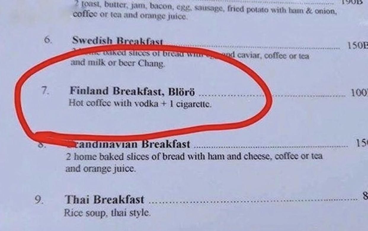 Yes just the Finnish one pls