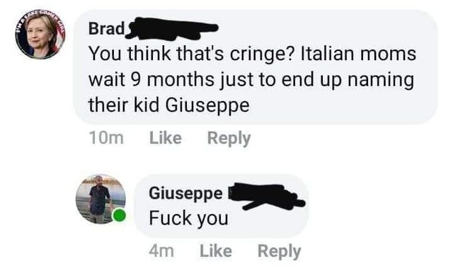 no child should be named Guiseppe when they could be named Giorno