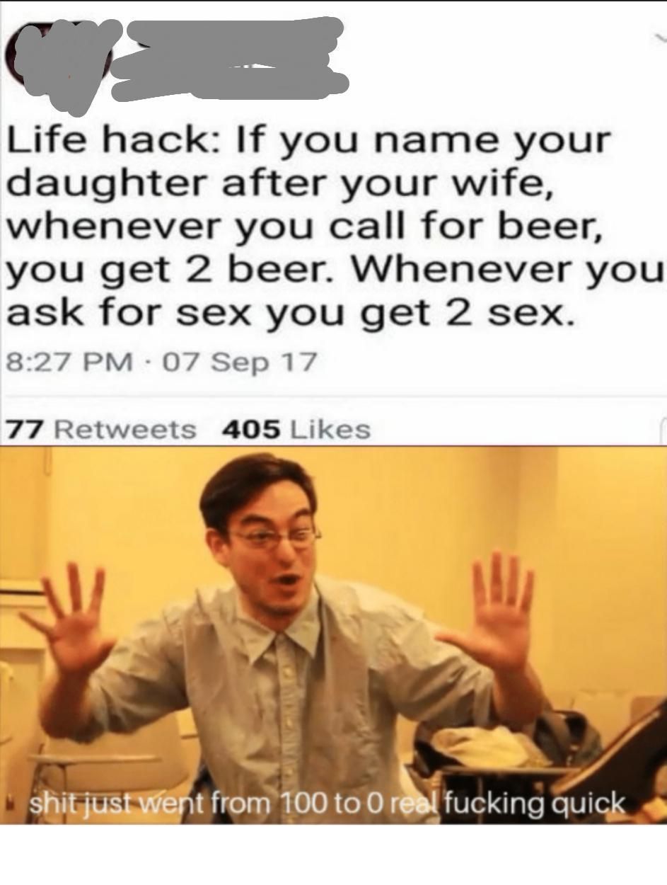 Gotta think proactively but asking for sex is low