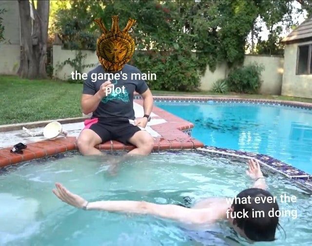 200 hours of running away from the main quest