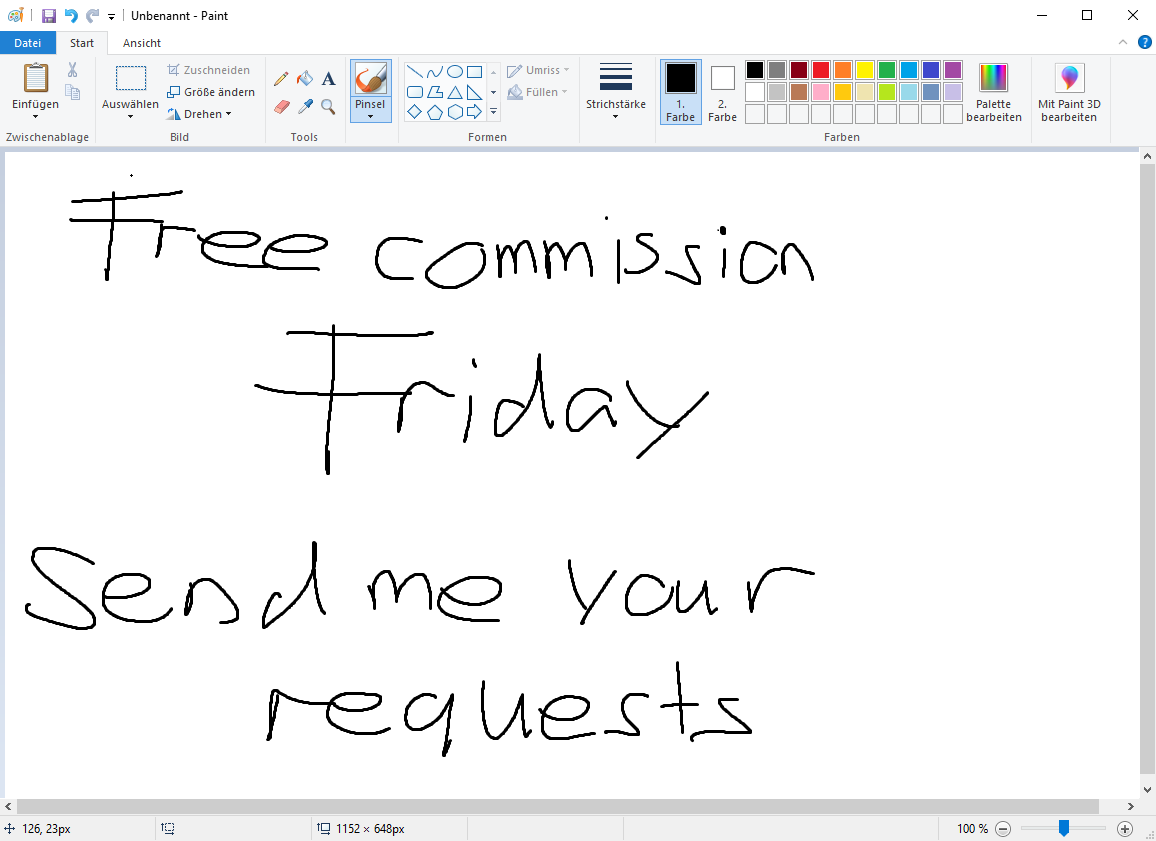 Free commission friday #5