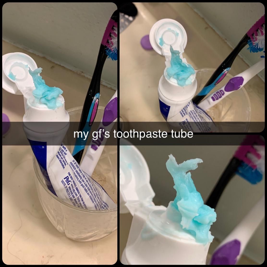 My girlfriend is afraid of coronavirus. I’m afraid of her toothpaste.