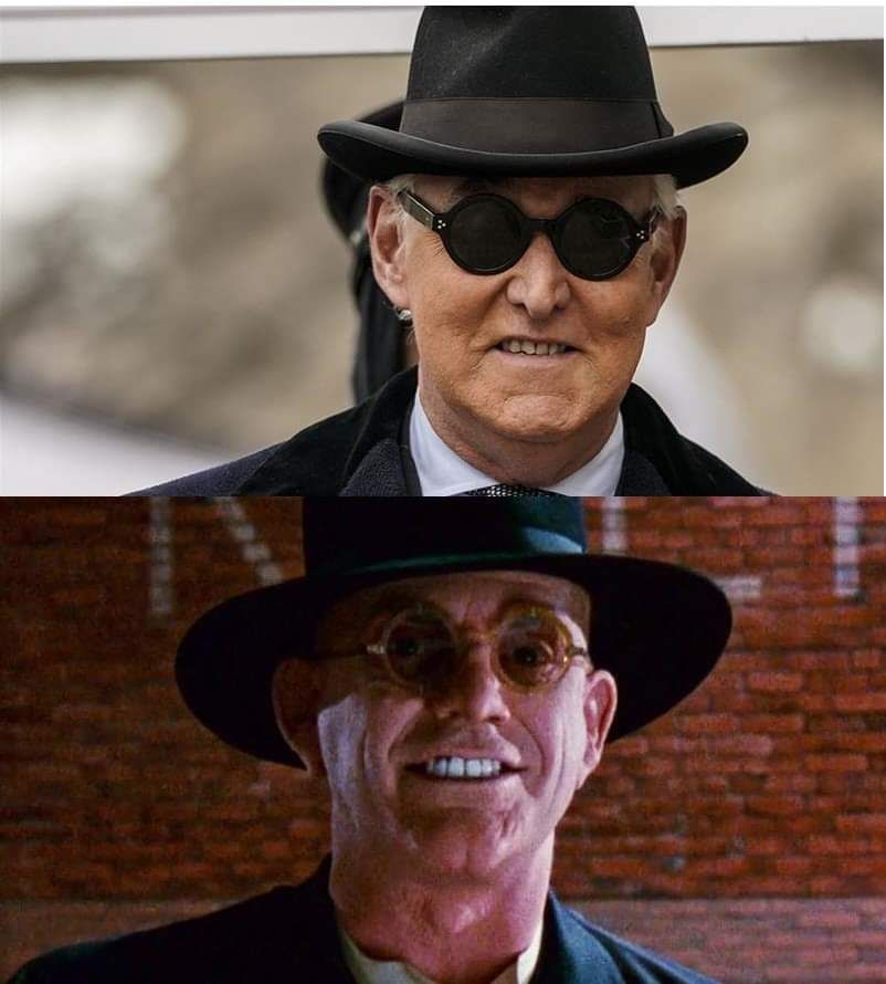 Pretty sure Roger Stone is Judge Doom from Who Killed Roger Rabbit.