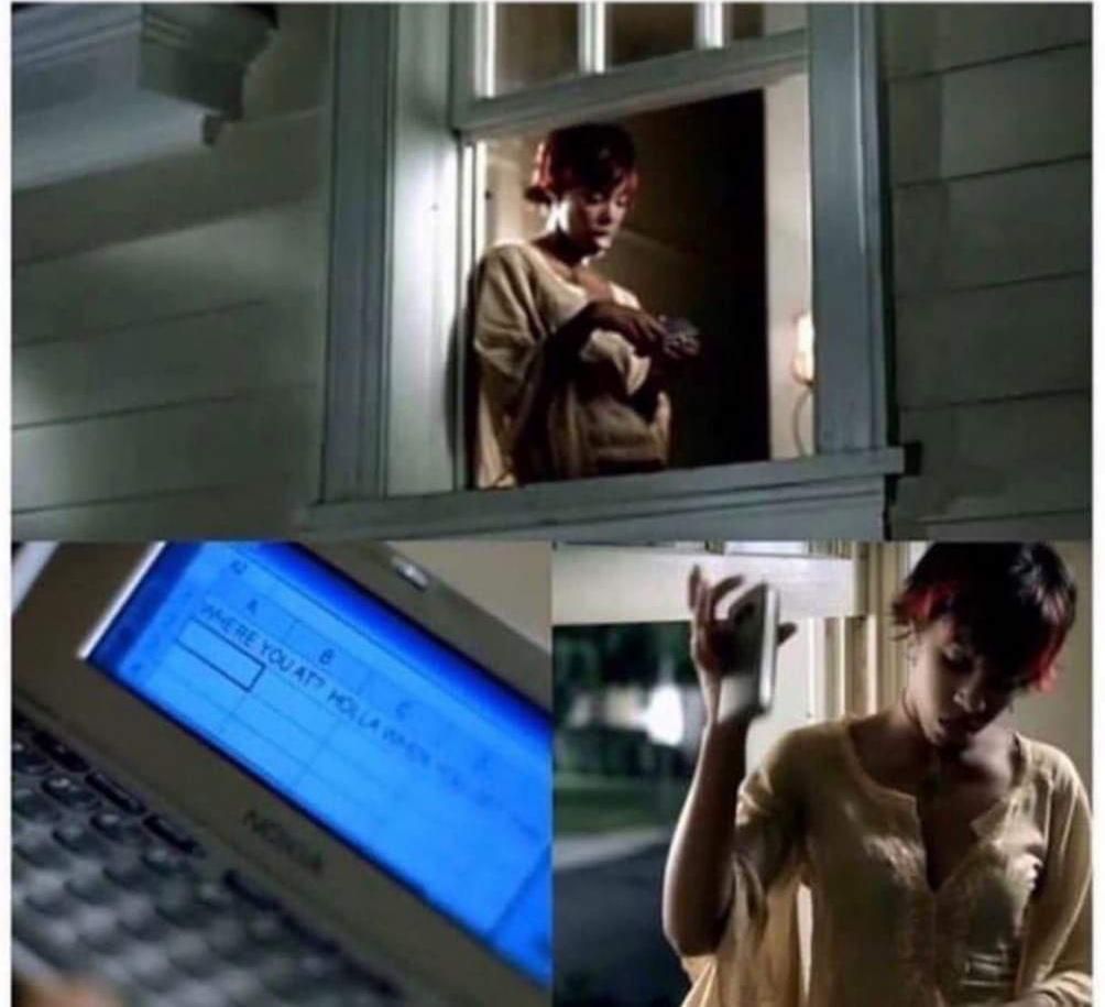 2002 was weird. Kelly Rowland texted her man via Microsoft excel and got mad because he didn't text back.