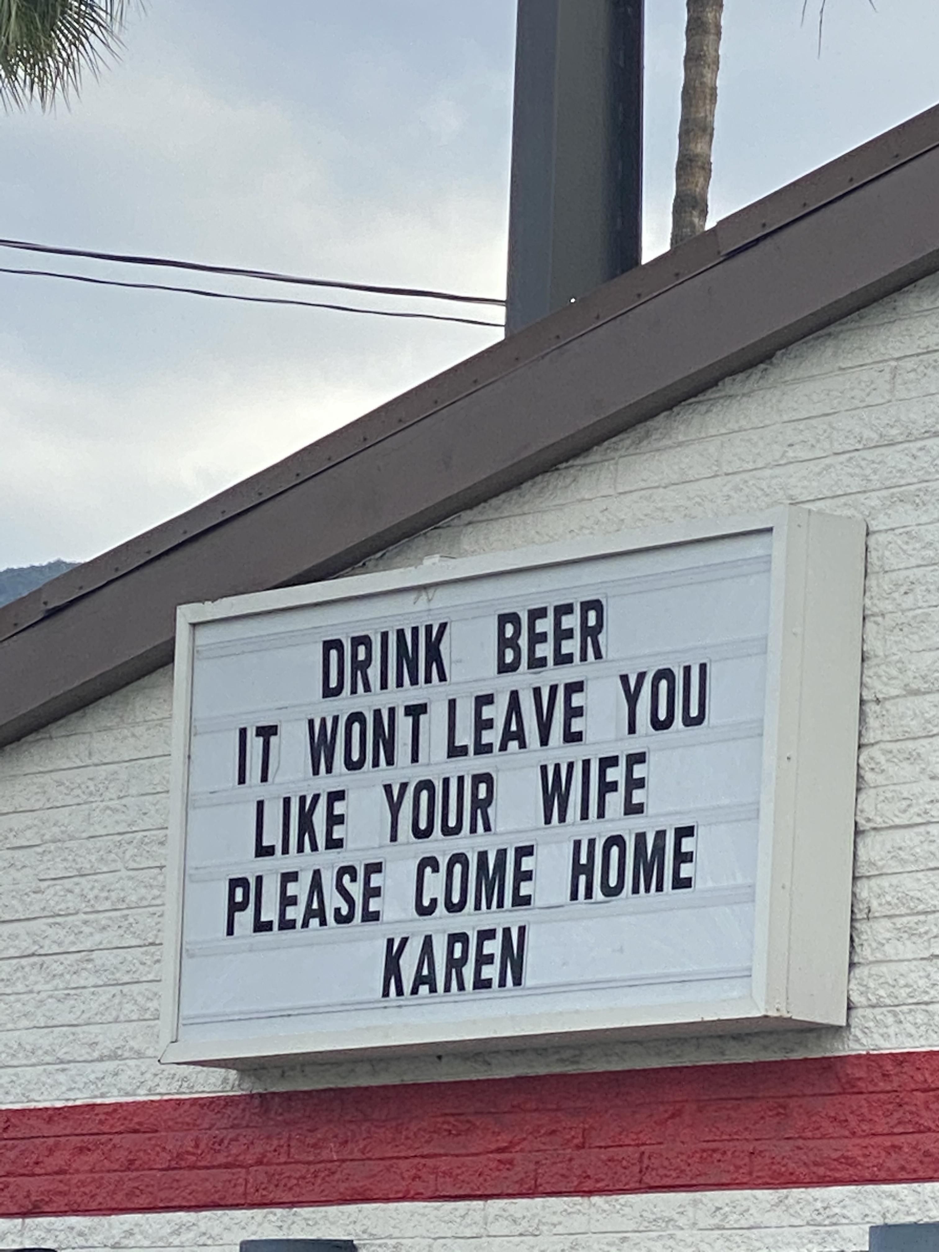 Went to a local bar and saw their sign -