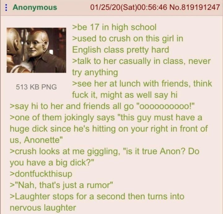 Anon has smol pp