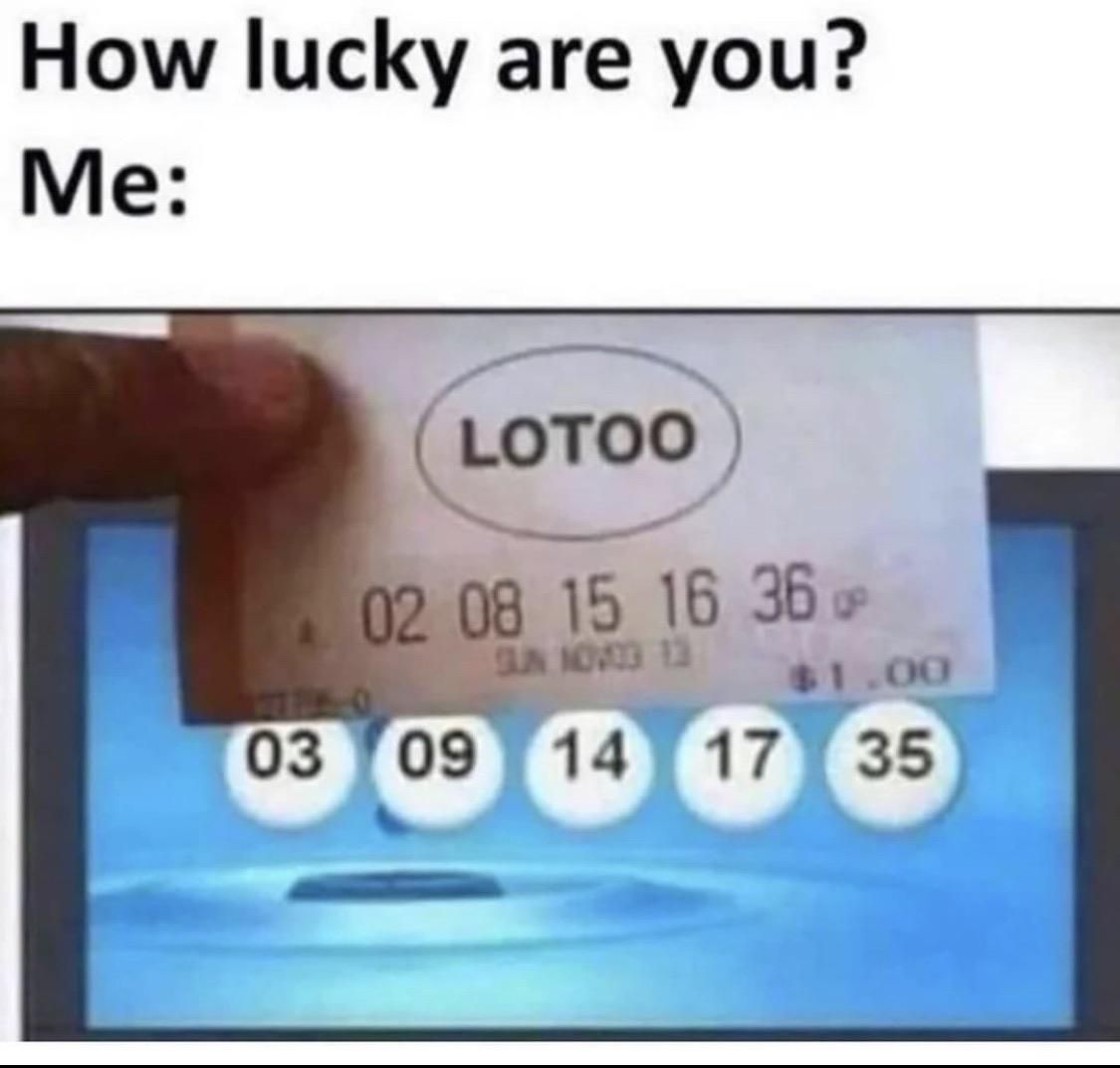 I am this lucky