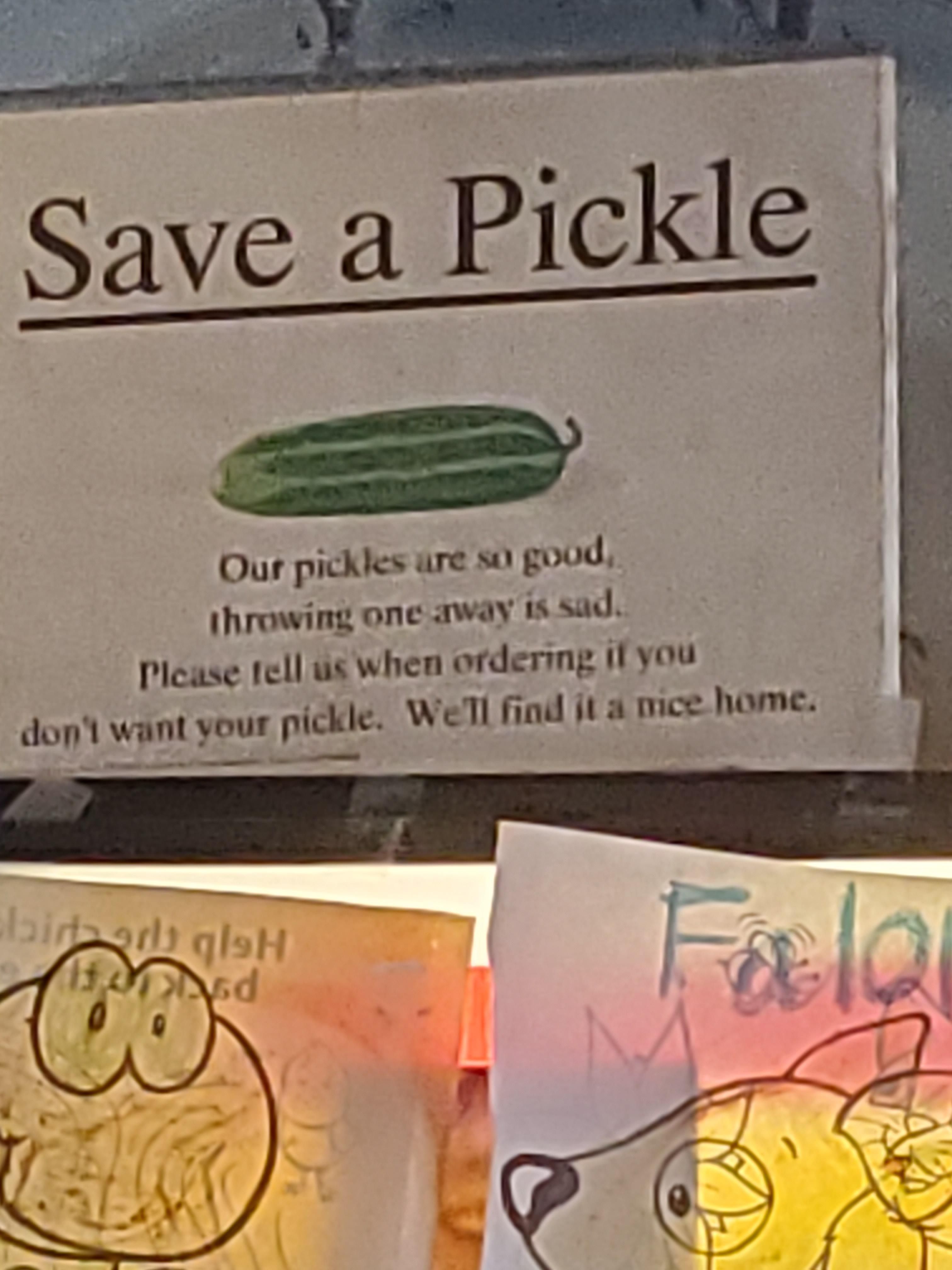 A sign at a local resturaunt in my town.