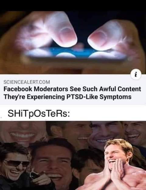 Yeah... It's not shit posts that does that