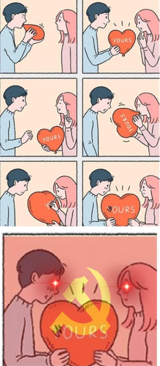 Would you like to share means of reproduction, comrade?