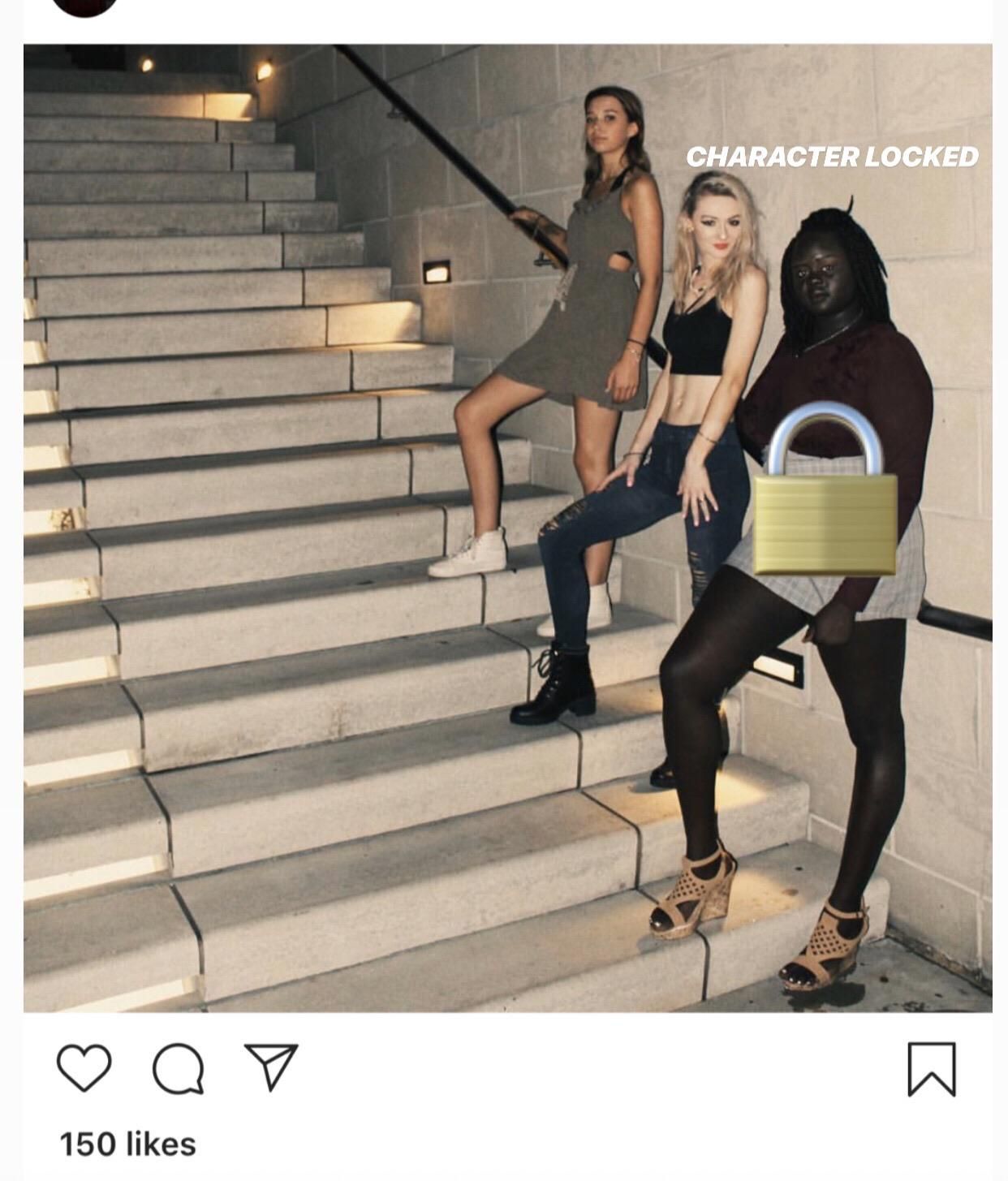I think her shoes are too small