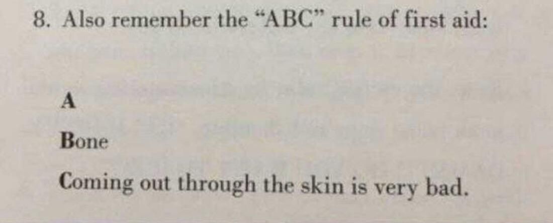 Remember your ABC’s