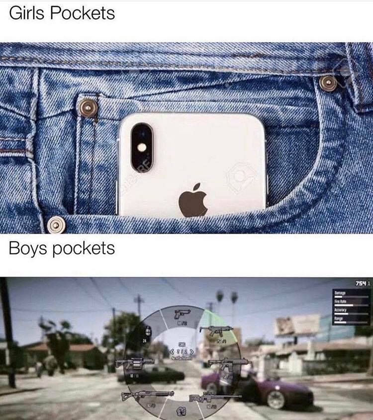 no such thing as 'too many pockets'