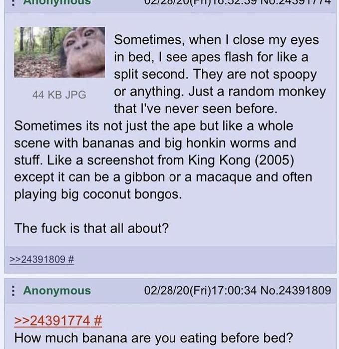 Anon goes bananas