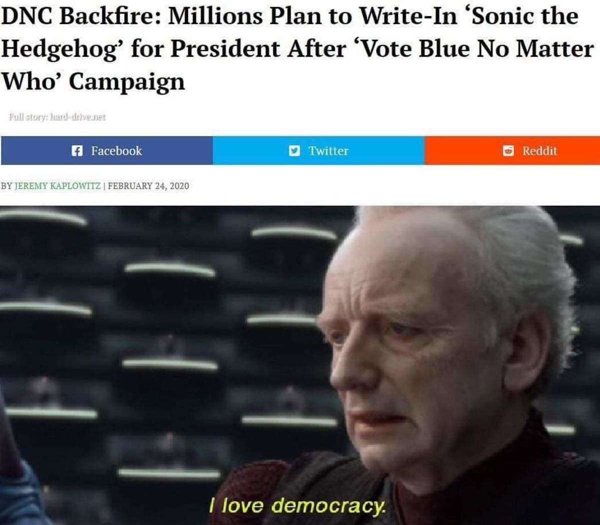 Gotta go fast