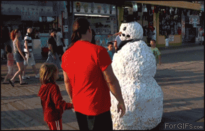 Snowman panic attack