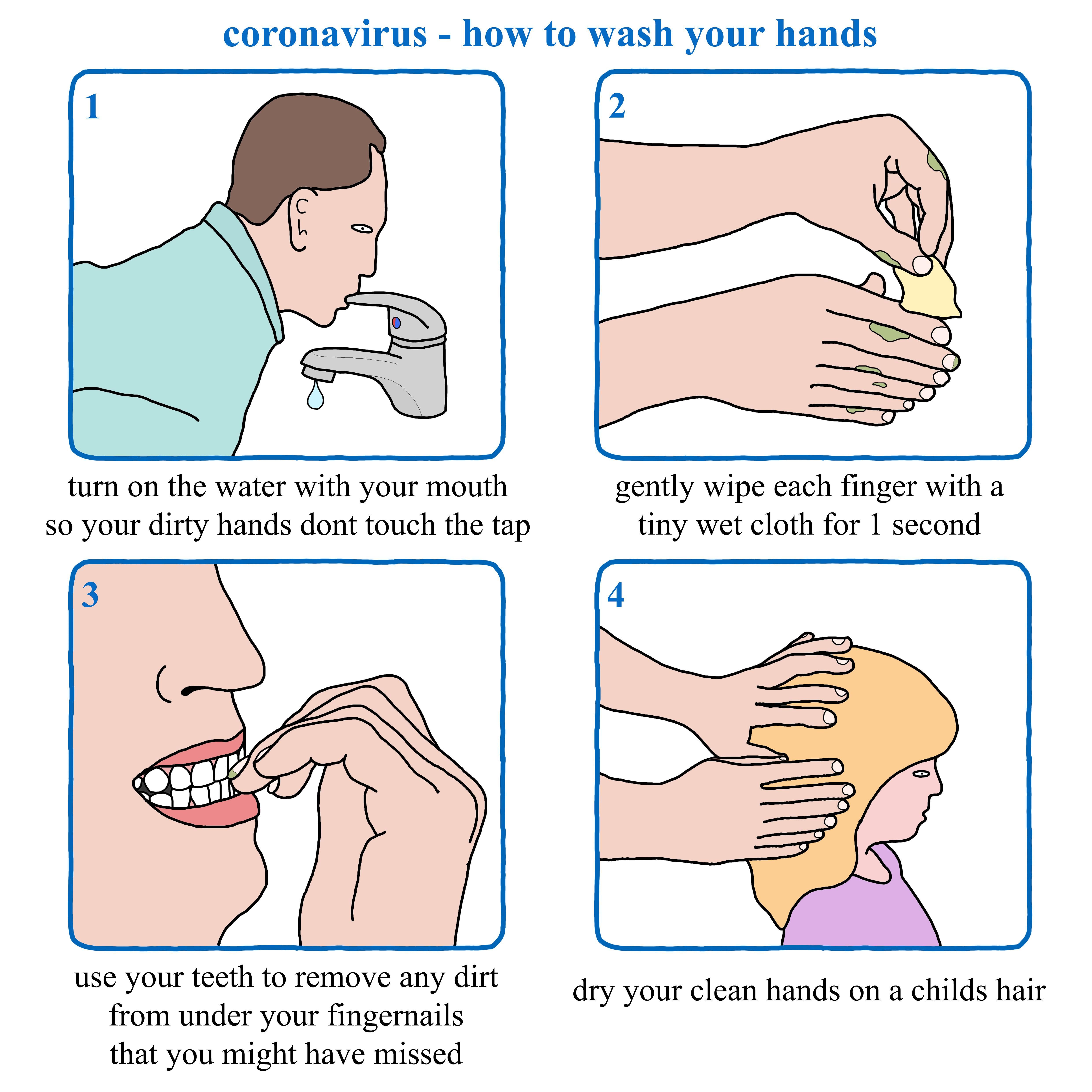 Remember to wash your hands folks!
