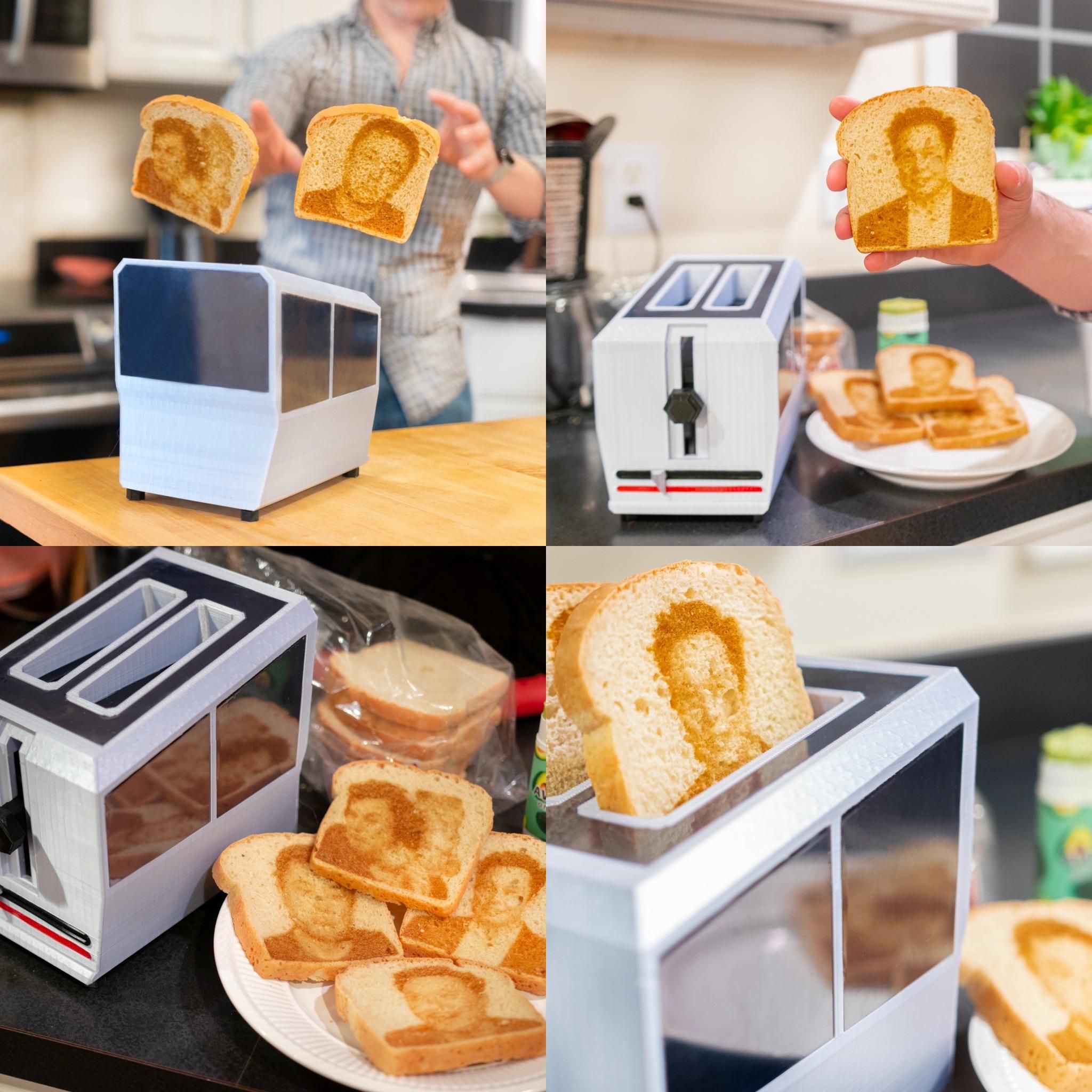 I like to develop fake product ideas, so I created the CyberToaster. The Tesla inspired toaster that makes Elon Toast.