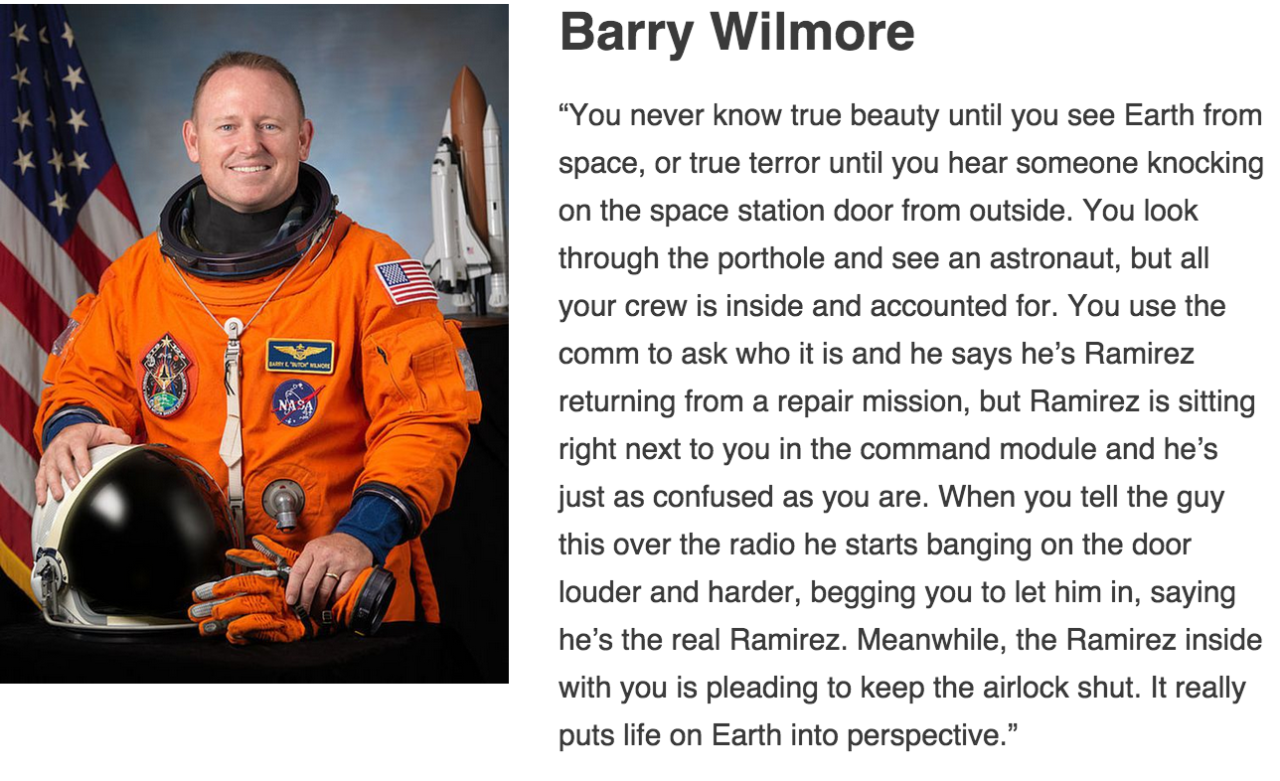 Life as an astronaut