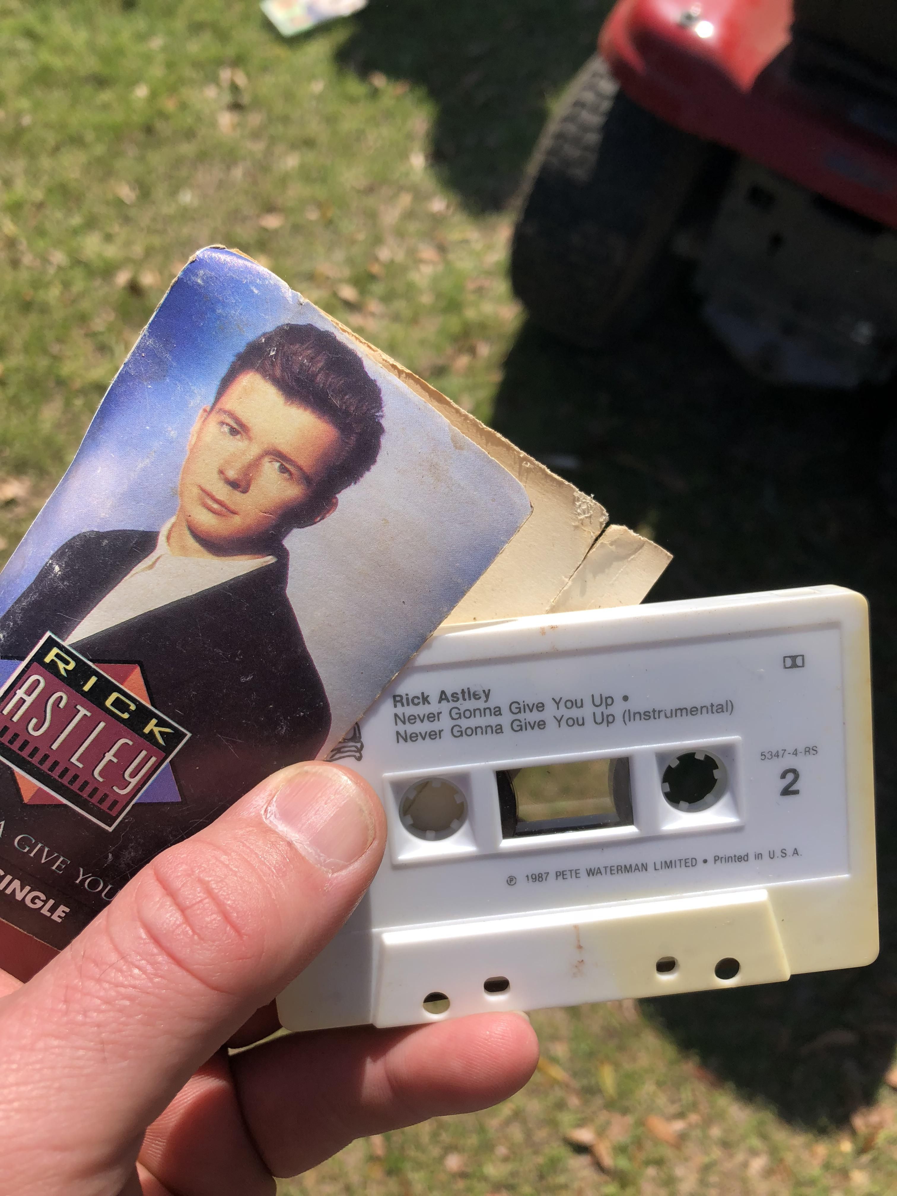 Helping a friend get cleaned up for a yard sale and found this