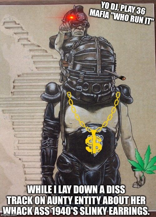 First you get the pig poop, then you get the Power & then you can diss the women