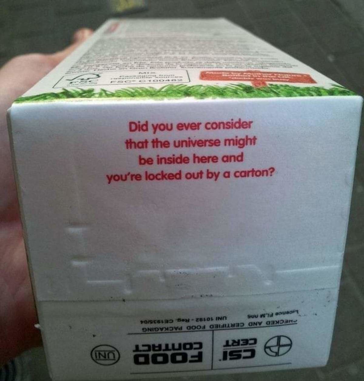 No, I can't say I even have