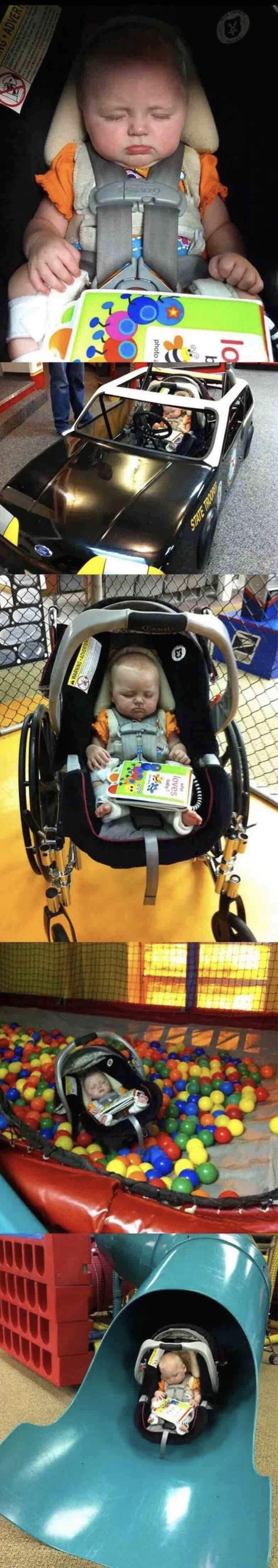 Took kids to Children’s Museum. My five month old fell asleep before we got there but we didn’t let that stop her from having a BLAST