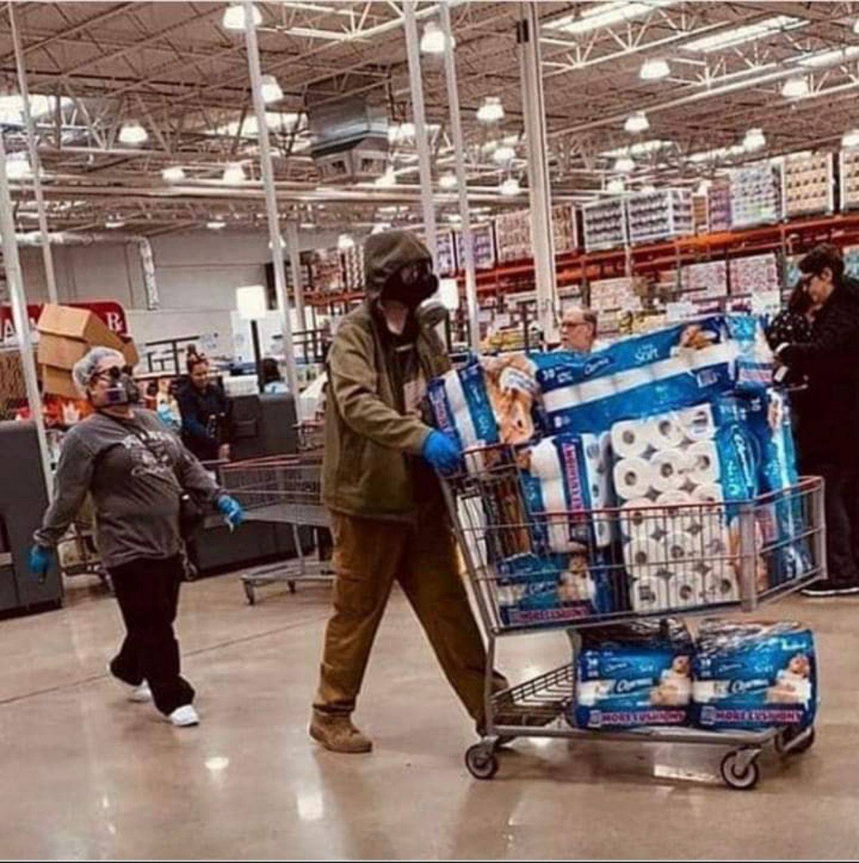 Just some average Costco shoppers in 2020