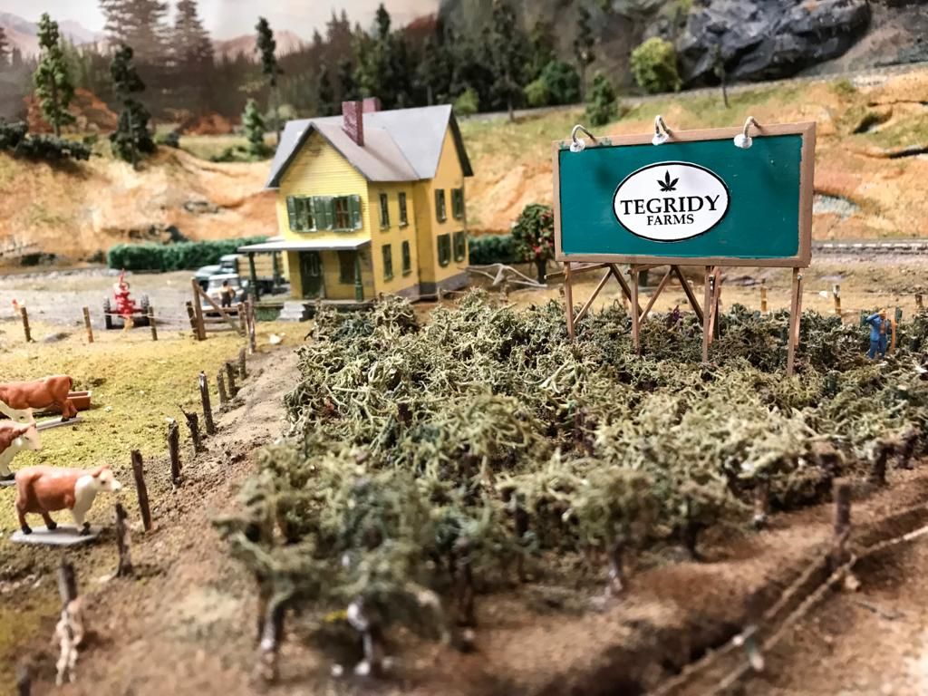 My dad is a model train hobbyist. The town he built for his trains has some interesting residents...